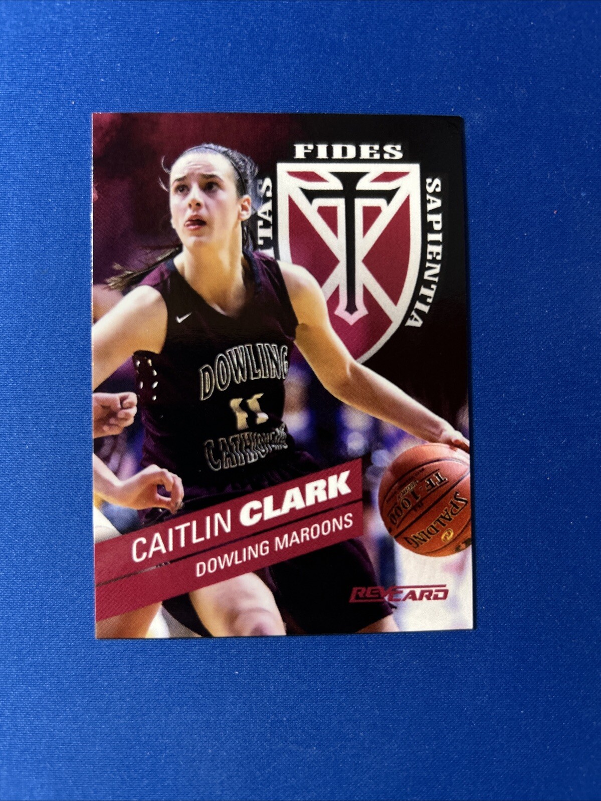*** RARE *** Caitlin Clark Dowling Catholic High School Revcard Trading Card