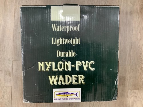 Wilson Waterproof Nylon Chest Fishing Waders Size 13 - Nylon PVC Green - Picture 2 of 3