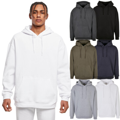 BuildyourBrand Oversize Hoody Basic Kapuzenpullover Blank Herren Men Fleece neu
