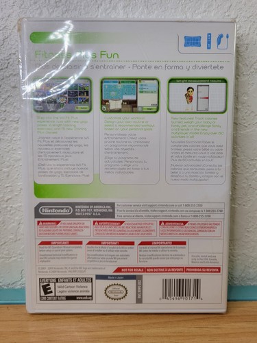 Wii Fit Plus wii (Nintendo Wii 2009) NEW FACTORY SEALED Free Shipping - Picture 3 of 9