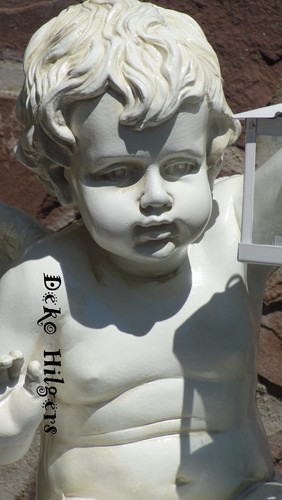 Engel Lampe Teelicht Figur Sitzend Kugel Gartenfigur Dekofigur Dekoration 38+ - Picture 2 of 4