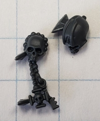 Warhammer 40k Space Marine Bits Primaris Chaplain on Bike Skull Relics Set