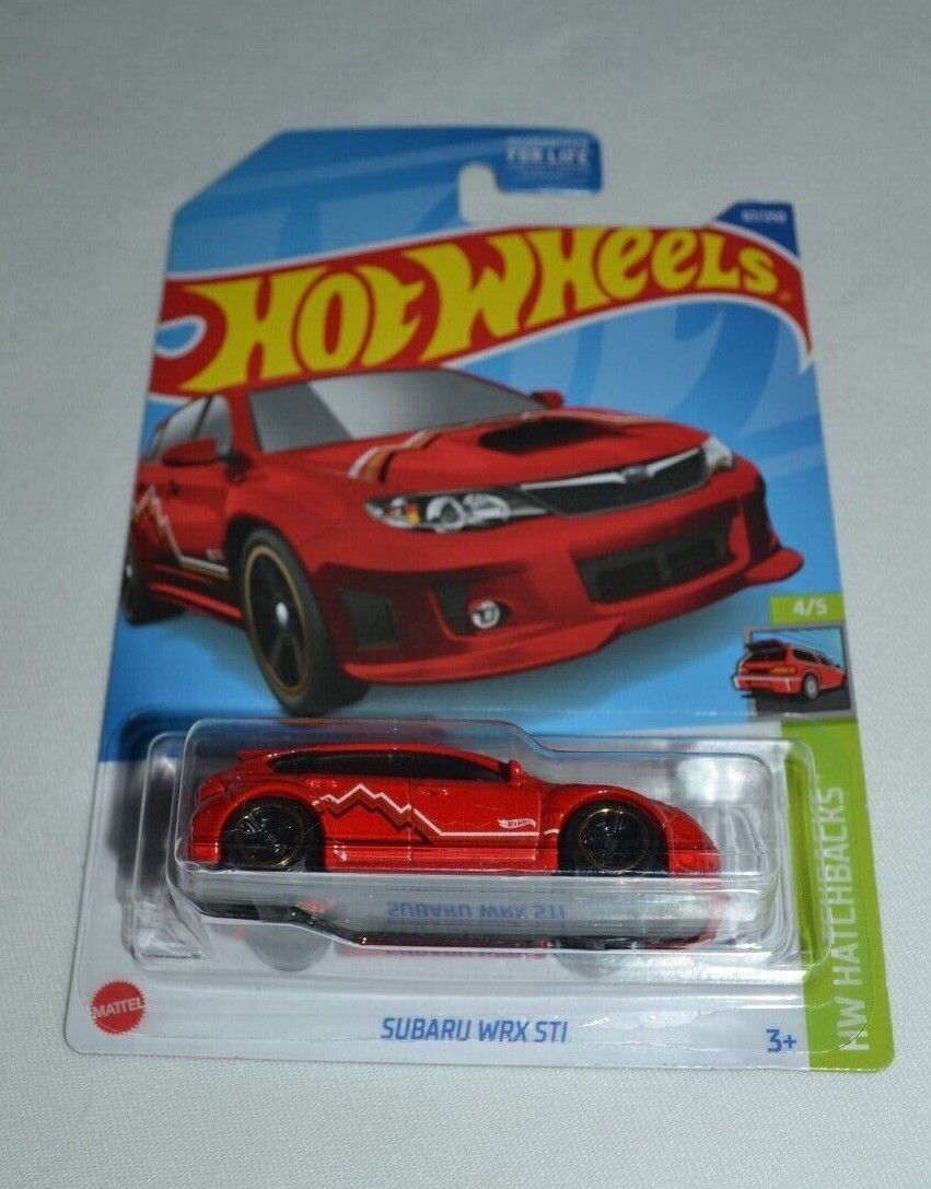 Hot Wheels Subaru WRX STI レッド 10/10 hot wheels SUBARU WRX STI “ 4/5 Red. | eBay