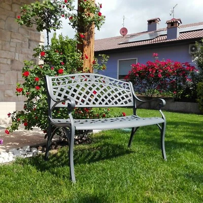 LAZY SUSAN FURNITURE Lazy Susan® | ROSE Cast Aluminium Garden Bench | Various Colours Available