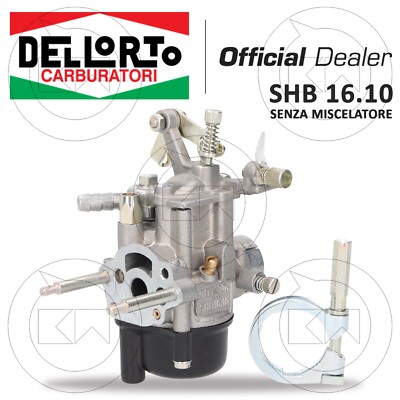 KIT CARBURATORE DELL'ORTO SHB 16/10 SENZA MISCELATORE PIAGGIO
