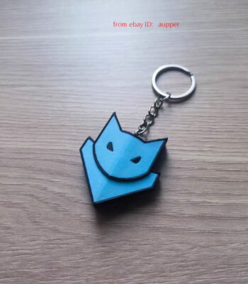 Guild Wars2 Game Commander Kitty Pin Pendant Manual Noctilucent Metal Ring Ver.