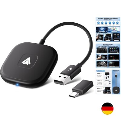 PAUNEZUEL Android Auto Wireless Adapter, Wireless Android Auto für Konvertieren