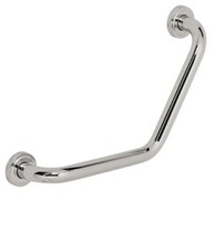 Maniglione acciaio angolare disabili sicurezza vasca bagno anziani aiuto doccia