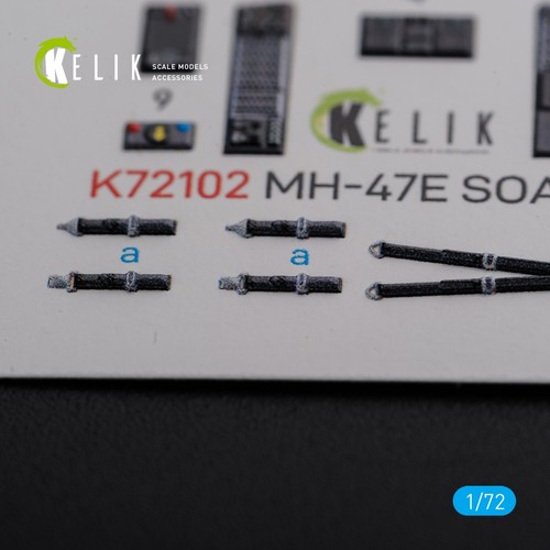 MH-47E. Calcomanías interiores 3D (para Italeri) escala 1:72 KeliK K72102 - Imagen 6 de 7