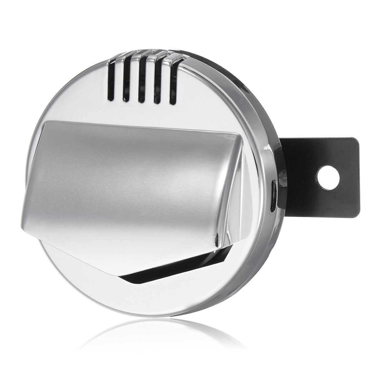 Motorcycle Electric Horn Chrome Super Loud 110db 94mm Cafe Racer