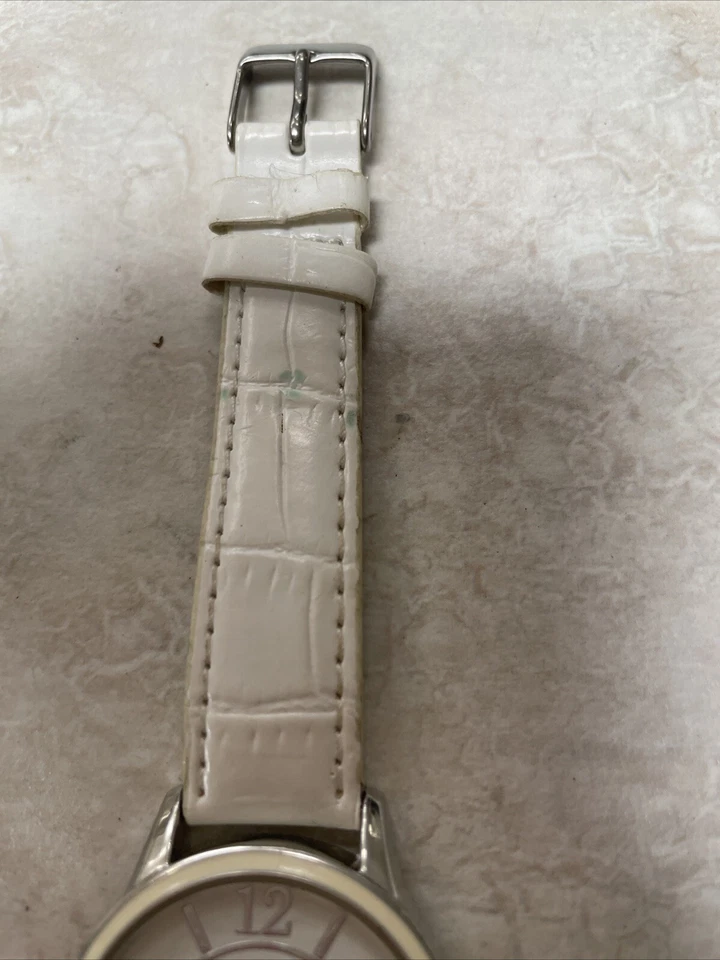 vintage Chicago Bears NFL Football Time Watch Needs Battery Japan Stainless - Image 3 of 4