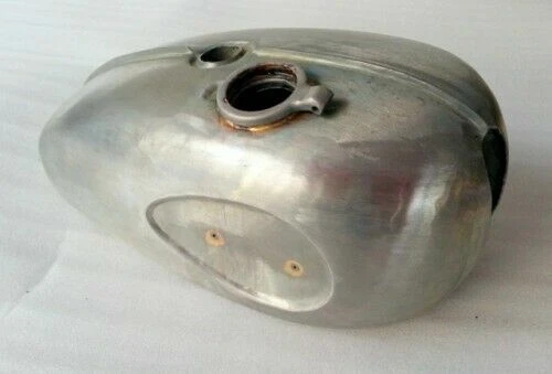 FOR BSA A65 STAR TWIN 650CC 1962-72 RAW STEEL FUEL GAS PETROL TANK With CAP view 3