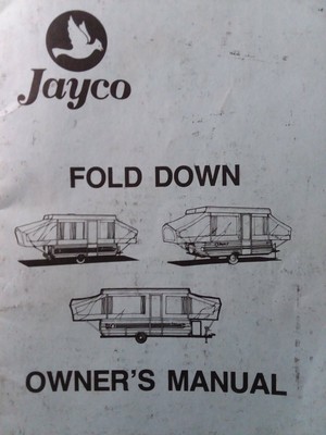 Jayco Pop-Up Tent Trailer RV Camper Owners Manual Recreational Vehicle