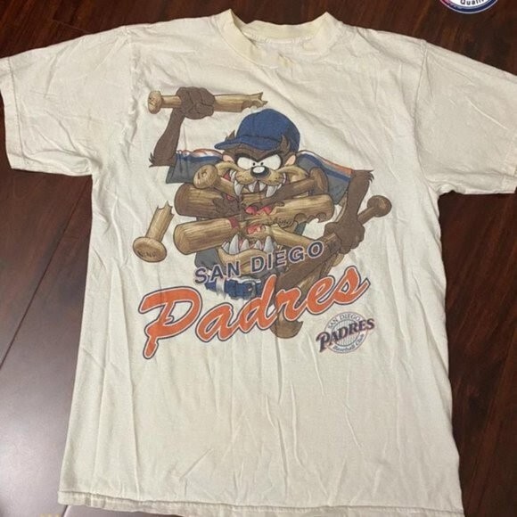Vintage San Diego Padres L0oney Tunes TaZ Shirt Unisex Men