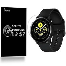 2-PACK Tempered Glass Screen Protector For Samsung Watch Active 2 40mm Aluminum