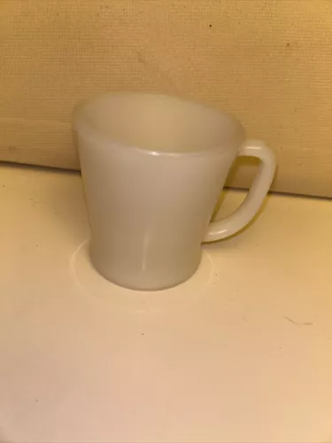 Vintage Fire King Oven Ware Coffee Replacement Milk Glass Cup D Handle #26 Clean