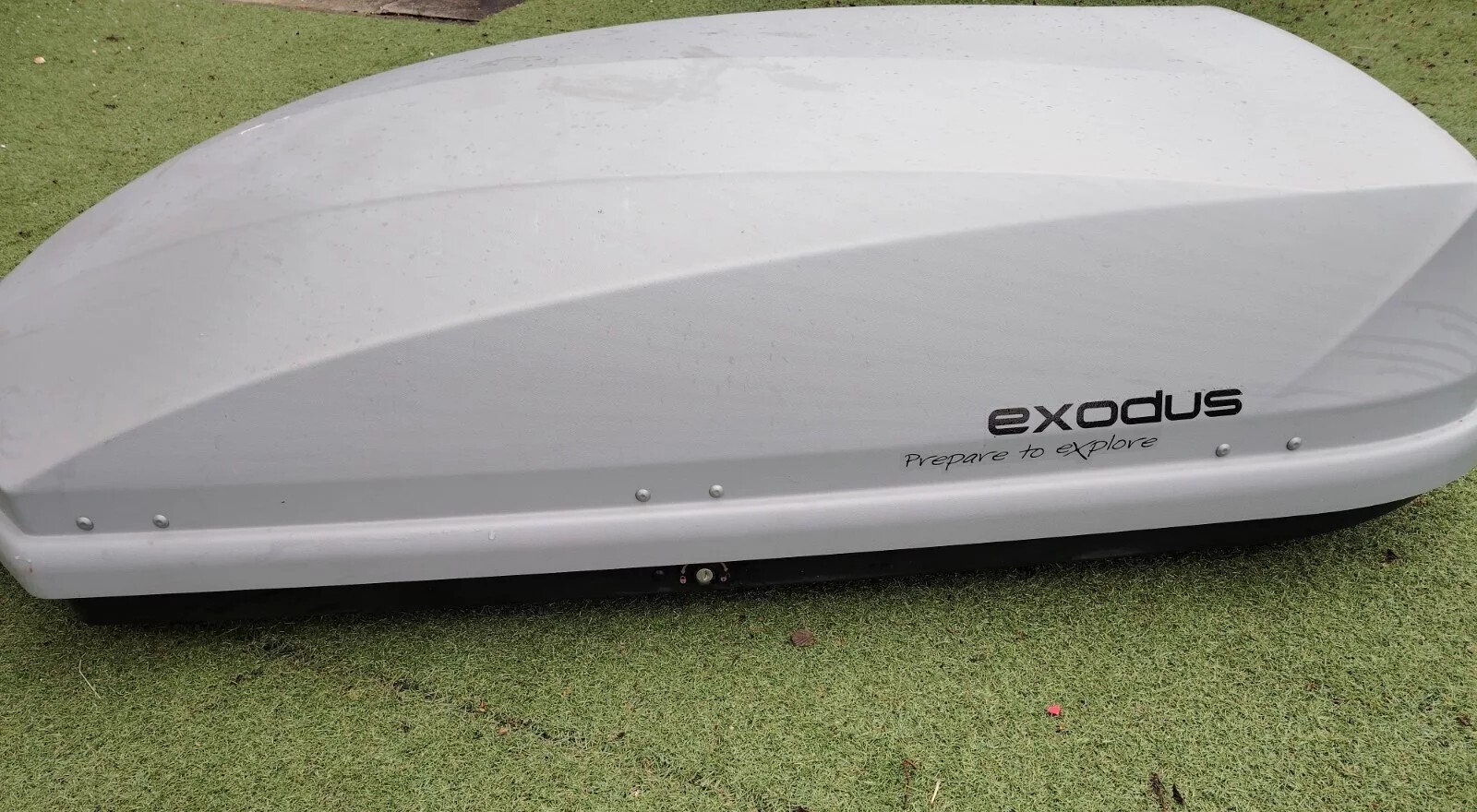 Halfords Exodus 470L Roof Box Luggage Top Cargo Box Grey eBay