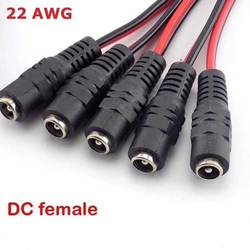 18AWG 22AWG 5.5x2.1mm Male Female DC Power Socket Jack Plug Connector Cable Wire - Picture 7 of 16