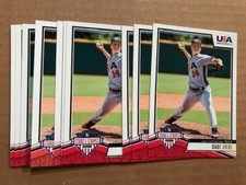 Lot of (10) GAGE ZIEHL 2019 Panini Stars & Stripes USA Baseball cards QTY