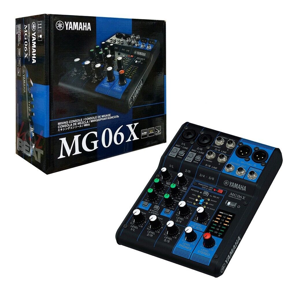 Yamaha MG06X 6-Channel Compact Audio Mixer with Built In Yamaha MG06X 6-Channel Compact Audio Mixer with Built In