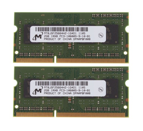 4GB Micron 2X 2GB DDR3 1333MHz PC3-10600 1RX8 204PIN SODIMM Laptop Memory RAM_ - Picture 4 of 9