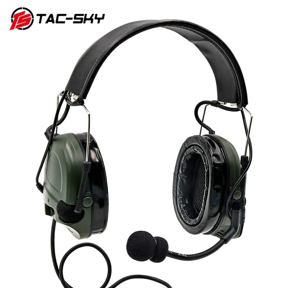TAC-SKY Comtac I Noise Pickup Tactical Headset Military Earphone Reduction New - Image 2 of 4