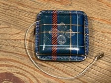 NWT Patricia Nash Righello Measuring Tapes - Blue Green Tartan