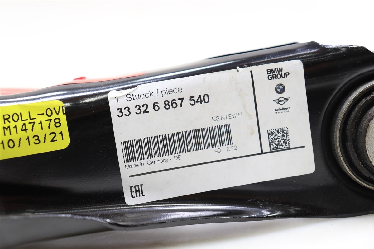 OEM BMW Rear Right Lower Control Arm 33326867540 BMW 3 Series 2012