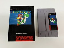 Super Mario World Super Nintendo SNES Game Booklet Tested