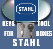 STAHL K310 - K319 SET OF 2 KEYS FOR STAHL TRUCK BODIES/ TOOLBOX FREE SHIPPING