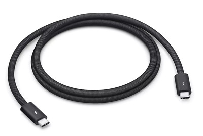 *APPLE Thunderbolt 4 USB-C Pro Cable *1m Black *OEM *A2804 MU883AM/A *Good cond.