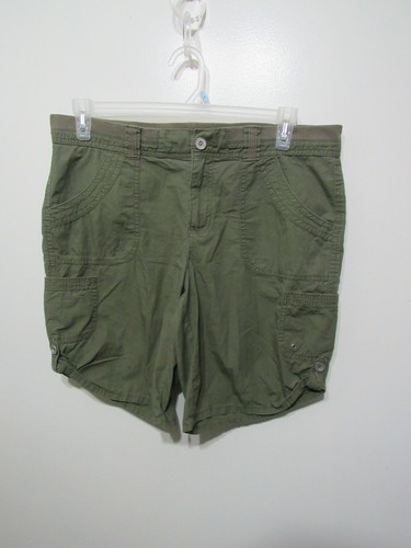 White Stag Shorts Size 12 Green Elastic 
