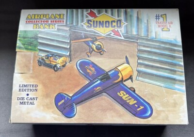 Spec Cast Sunoco DieCast Airplane Collector Series Bank Sun-1