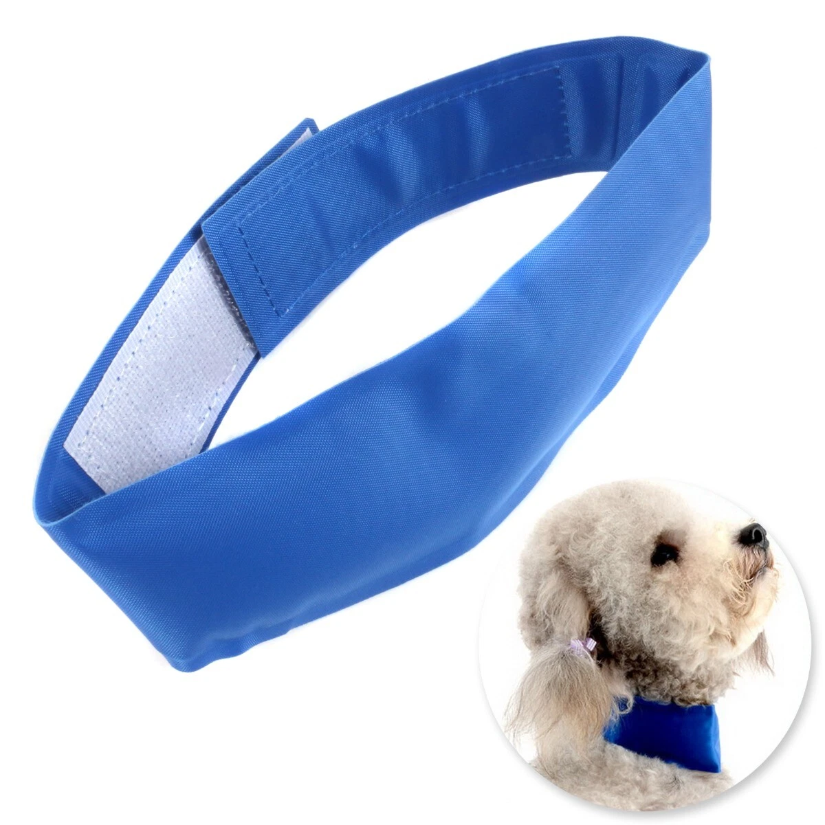 COOLING GEL PET COLLAR Cool Down Hot Heat Summer Walk Relief Travel Wrap Pad UK