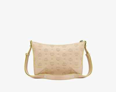 MCM Shoulder Bag in Monogram Leather-Beige/CROISSANT(Origin $820