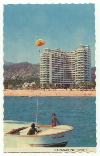 Acapulco Meksyk Parasailing Sportowa pocztówka - Zdjęcie 1 z 1