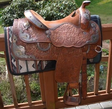 LOOK!! Exceptional Custom Mclelland Show Saddle BEAUTIFUL!!!!!