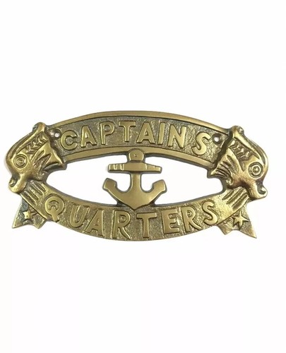 Captain Quarters Sign Nautical Plaque Ship Boat Sign Wall Decor - Picture 4 of 4