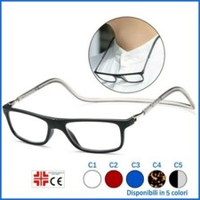 Occhiali da lettura donna uomo con calamita magnetico presbiopia vari colori