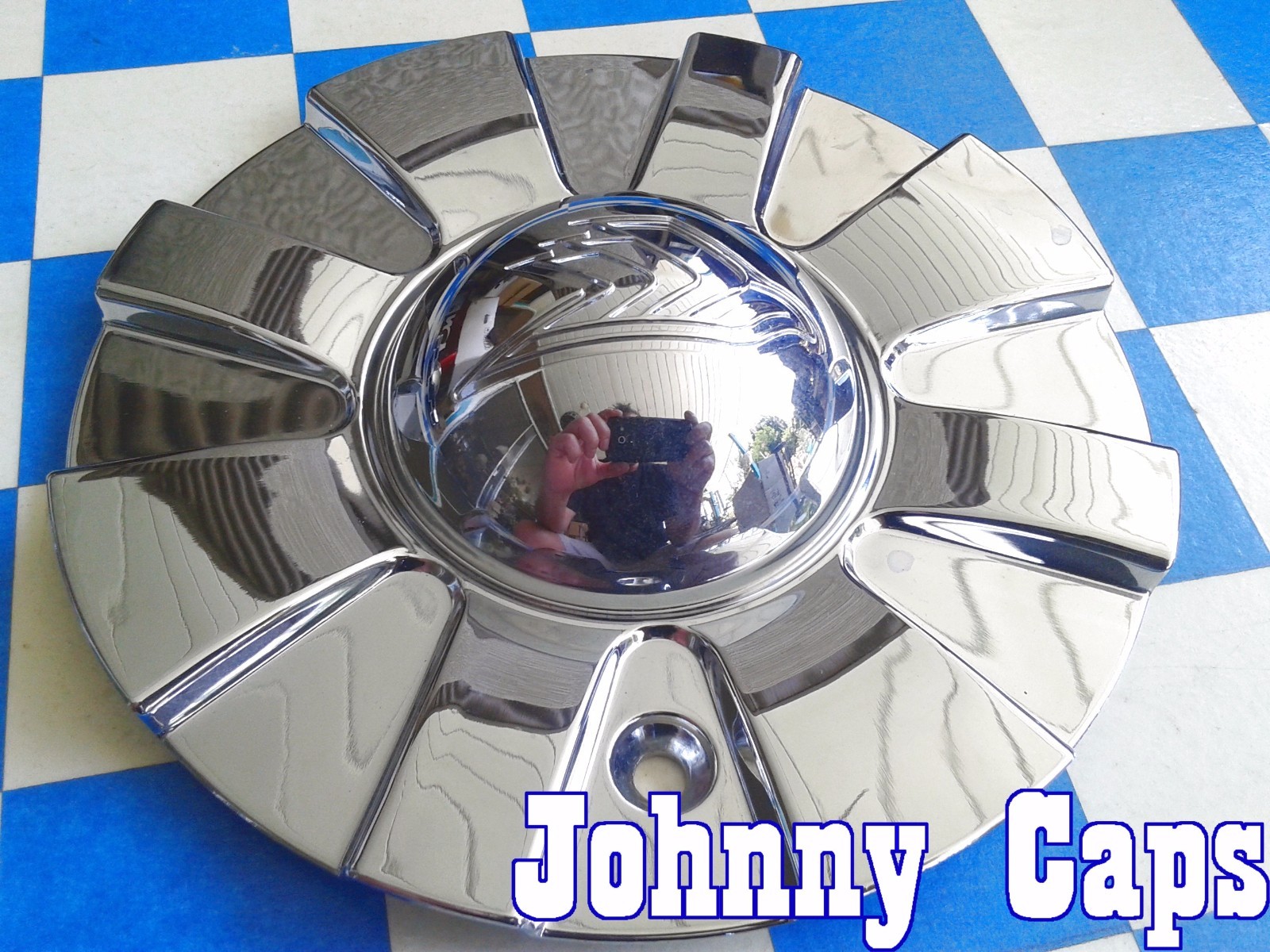 AWI DIABLO UNKNOWN Wheels [50] CHROME Center Caps # P274 Custom Center Cap (1)