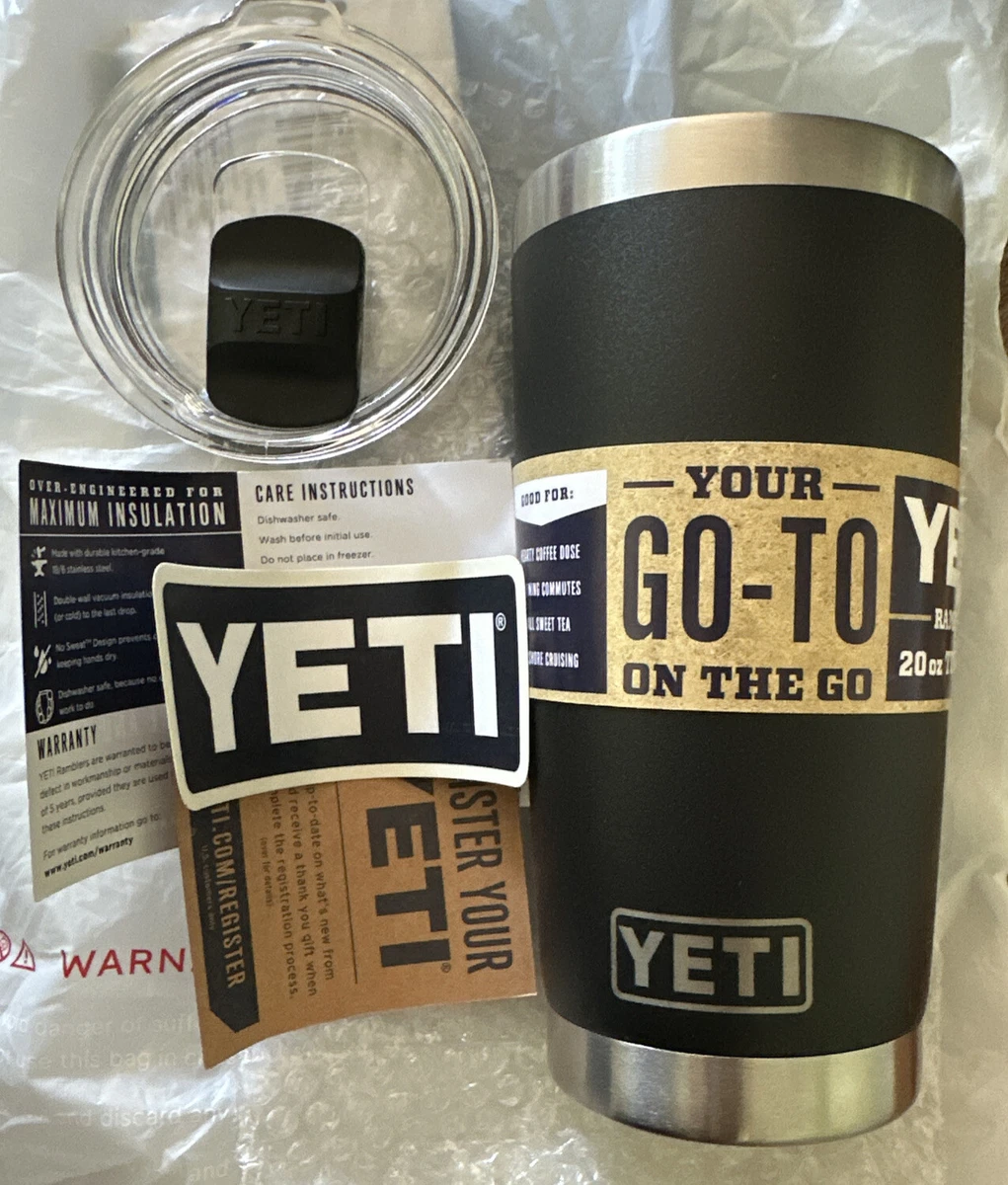 YETI Rambler 20 oz Stainless Steel Vacuum Insulated Tumbler w/MagSlider Lid