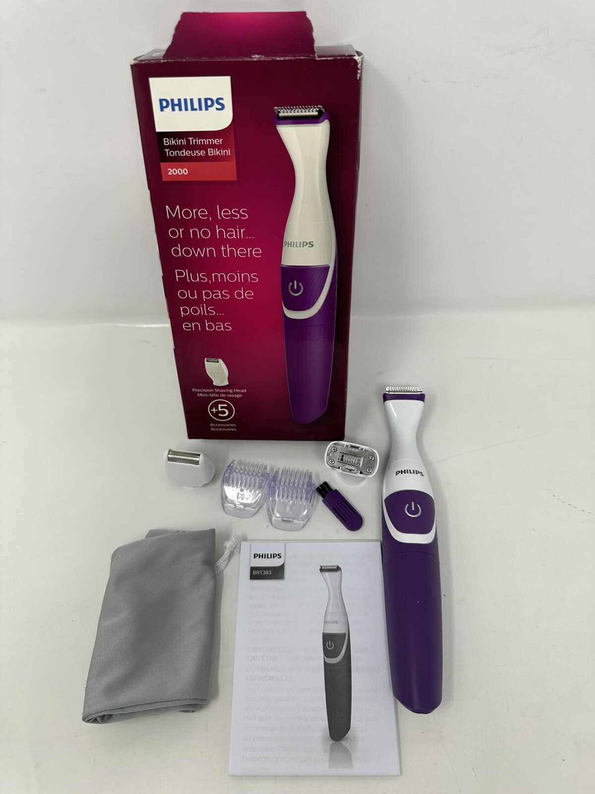 Philips BikiniGenie Cordless Women S Trimmer for Bikini Line Wet & Dry