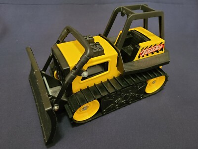 Vintage 1999 Tonka Bulldozer M-7461 Yellow Black Metal & Plastic