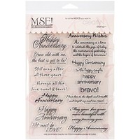 Mse Stamp Sheet, 6 By 8-inch, Anniversary, Clear, New, Free Shipping Mse Stamp Sheet, 6 By 8-inch, Anniversary, Clear, New, Free Shipping