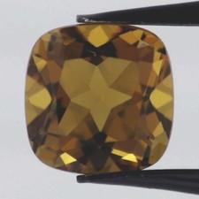 SUNSET QUARTZ 6 MM CUSHION CUT SENSATIONAL CO...