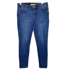 Democracy AB Technology Womens Jeans Sz 4 Blue Mid Rise Stretch Skinny 6-Pocket