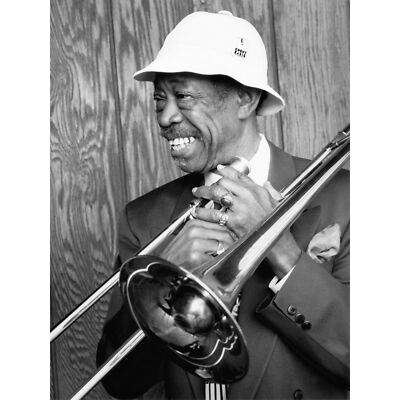 Gottlieb Portrait Jazz Posaunist Al Grey Foto riesiges Wandbild Poster Druck