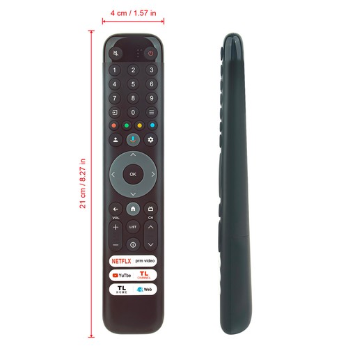 RC833 GUB1 Replaced Voice Remote for TCL Smart TV 55C645 65C645 85C845 65C845 - Picture 8 of 8
