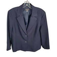 Kasper Size 14 Jacket Blazer Career Classic Two Button Office Lined Shaped Fit