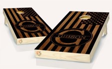 Custom Wedding Personalized Name Cornhole Board Vinyl Wrap Laminated Sticker Dec